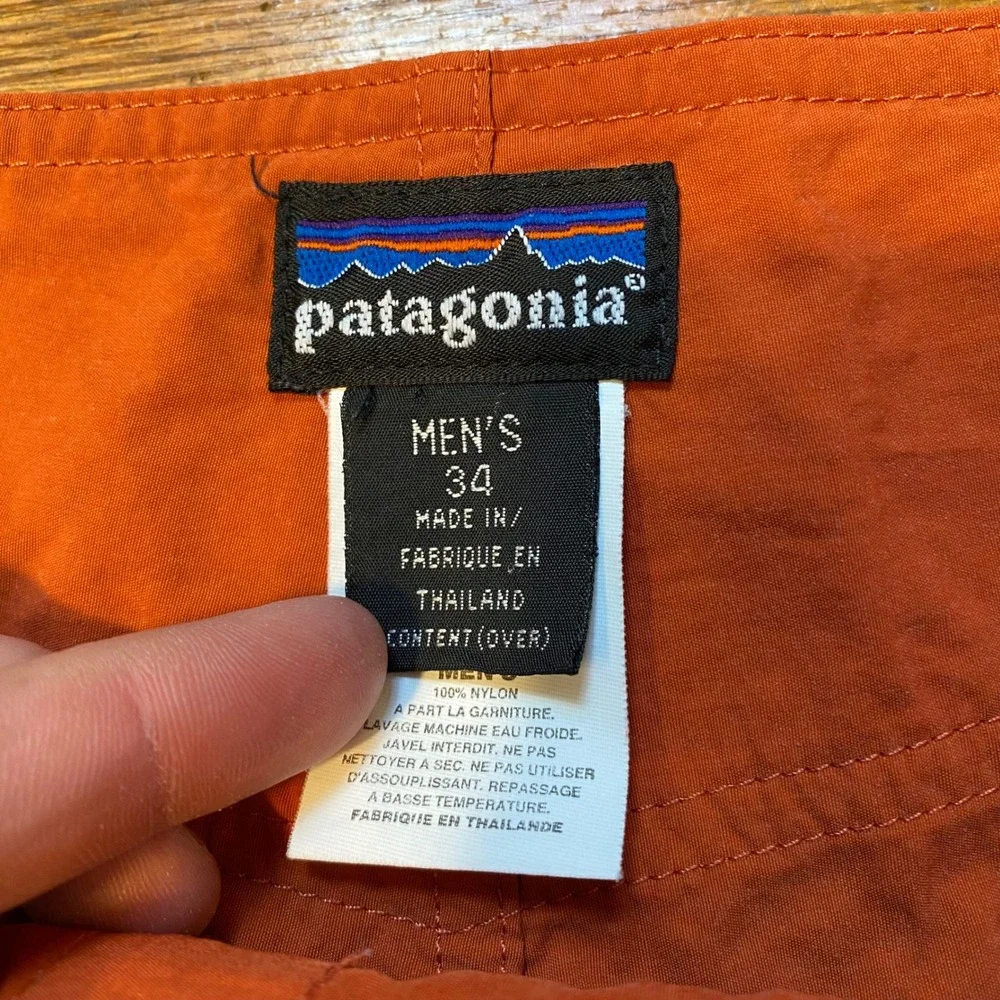 Patagonia‎ Vintage 2003 Hibiscus Floral Board Shorts Mens 34 Orange